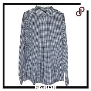 Southern Tide Men's Plaid Intercoastal Long Sleeve Button Down‎ Shirt Blue Large